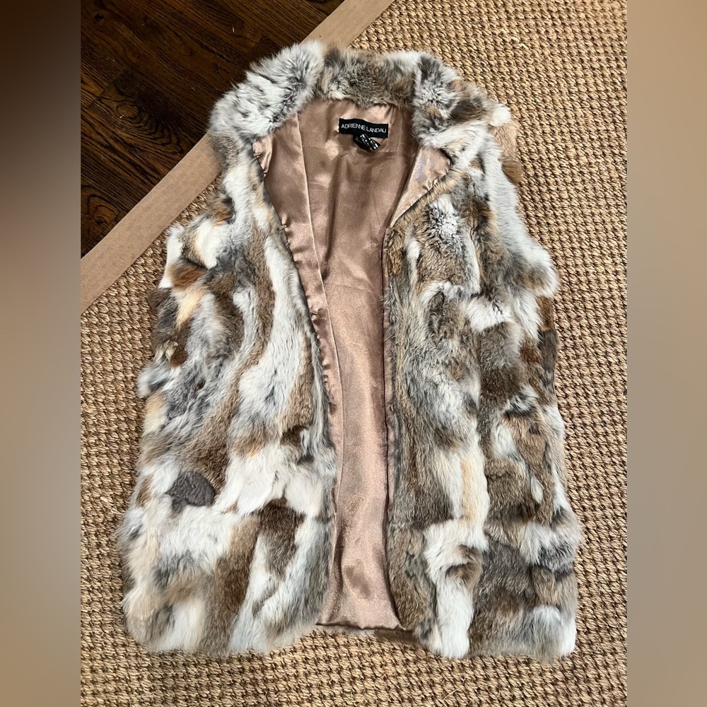 Adrienne Landau Rabbit Fur Vest from Neiman Marcus